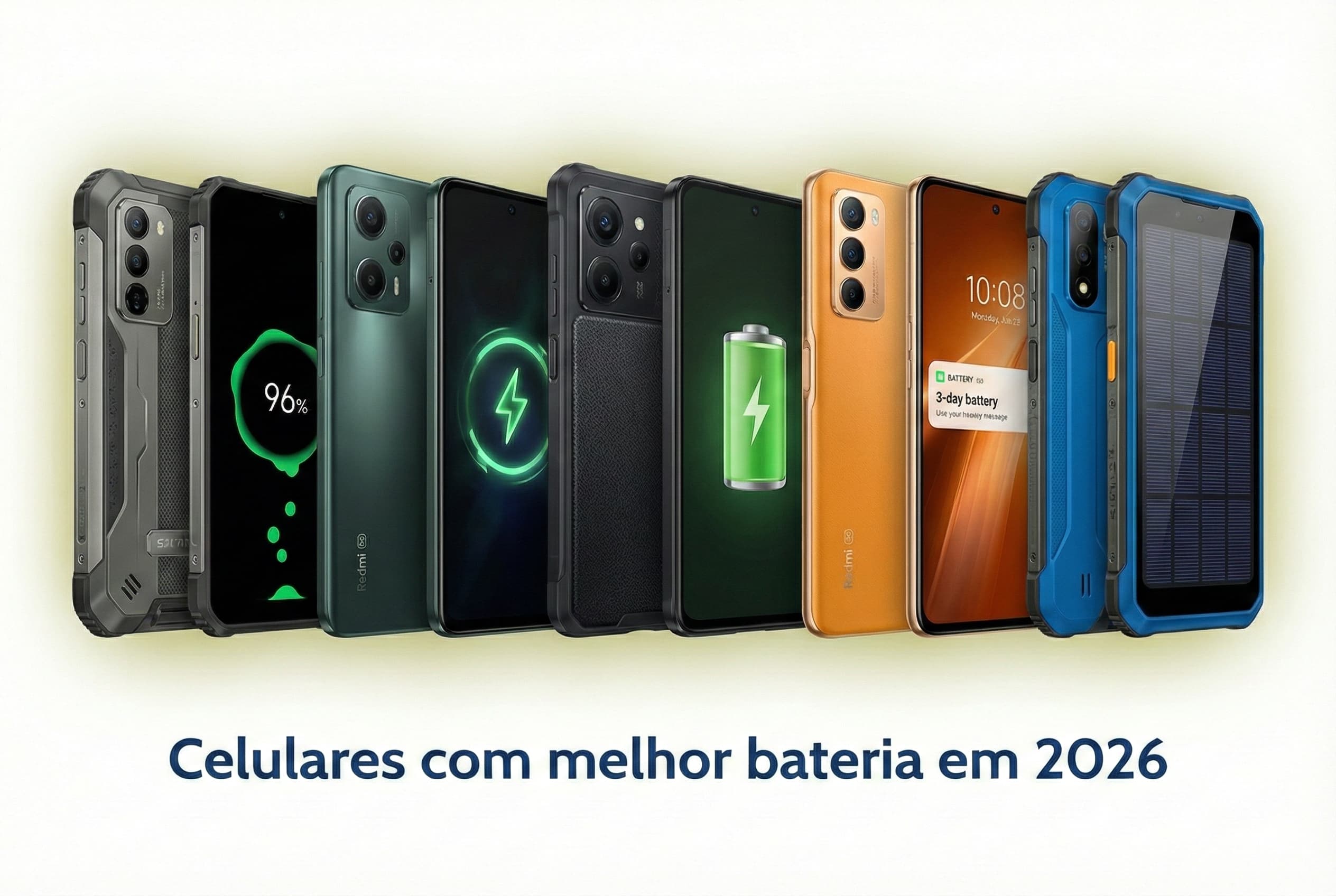 Celulares com melhores baterias em 2026
